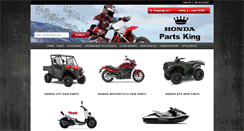 Desktop Screenshot of hondapartsking.com